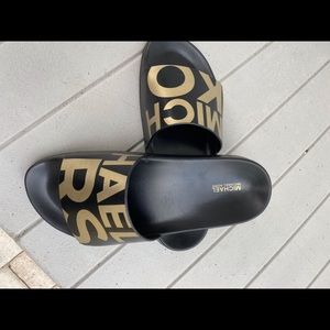 Michael Kors rubber slides